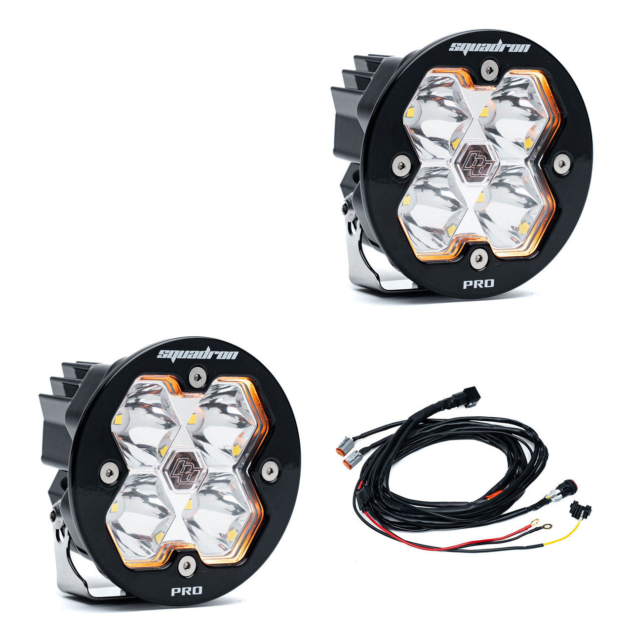 Squadron-R 2.0 Pro Black LED Auxiliary Light Pod PAIR - Universal