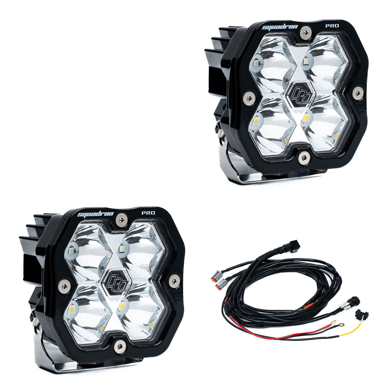 Squadron 2.0 Pro Black LED Auxiliary Light Pod PAIR - Universal
