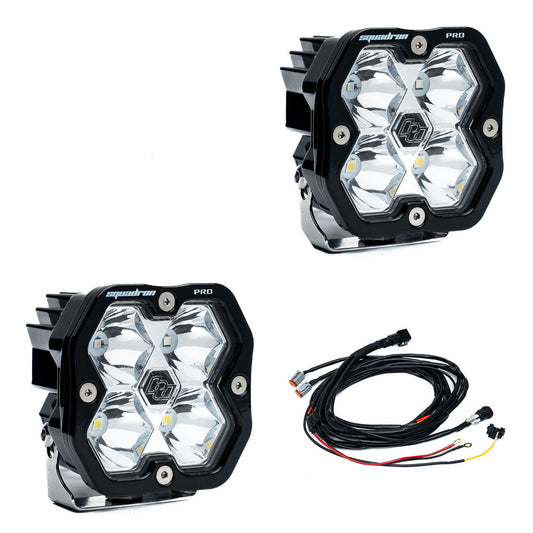 Squadron 2.0 Pro Black LED Auxiliary Light Pod PAIR - Universal